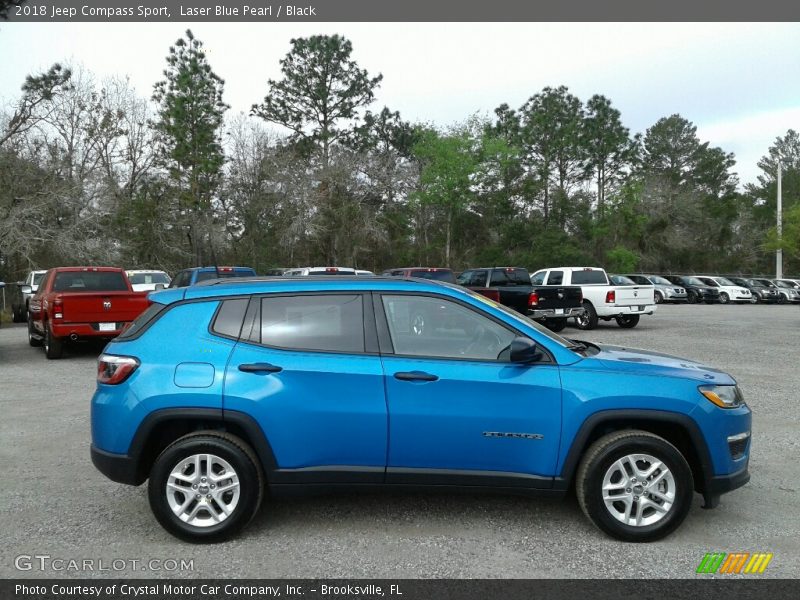 Laser Blue Pearl / Black 2018 Jeep Compass Sport