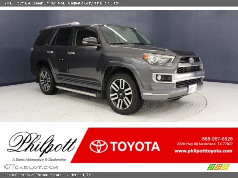 Magnetic Gray Metallic / Black 2015 Toyota 4Runner Limited 4x4