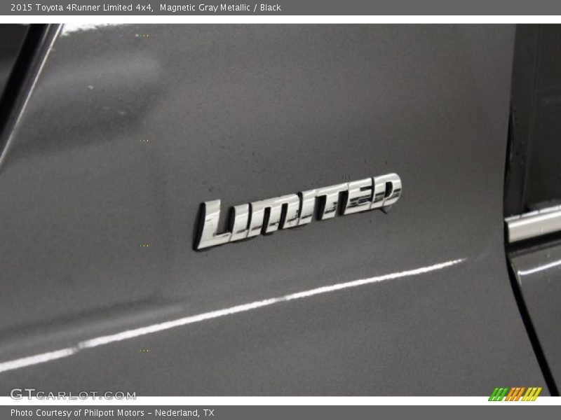Magnetic Gray Metallic / Black 2015 Toyota 4Runner Limited 4x4