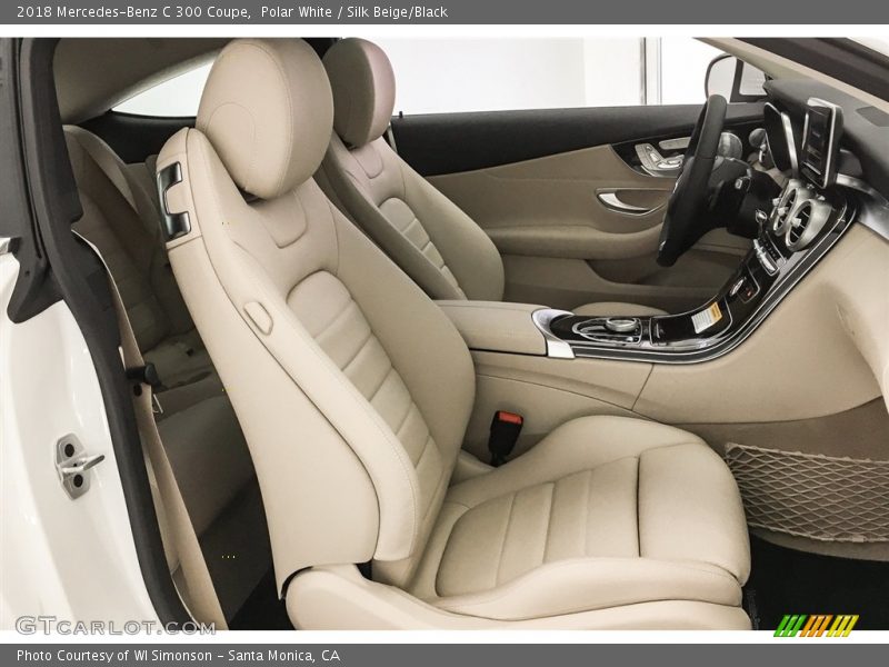 Polar White / Silk Beige/Black 2018 Mercedes-Benz C 300 Coupe