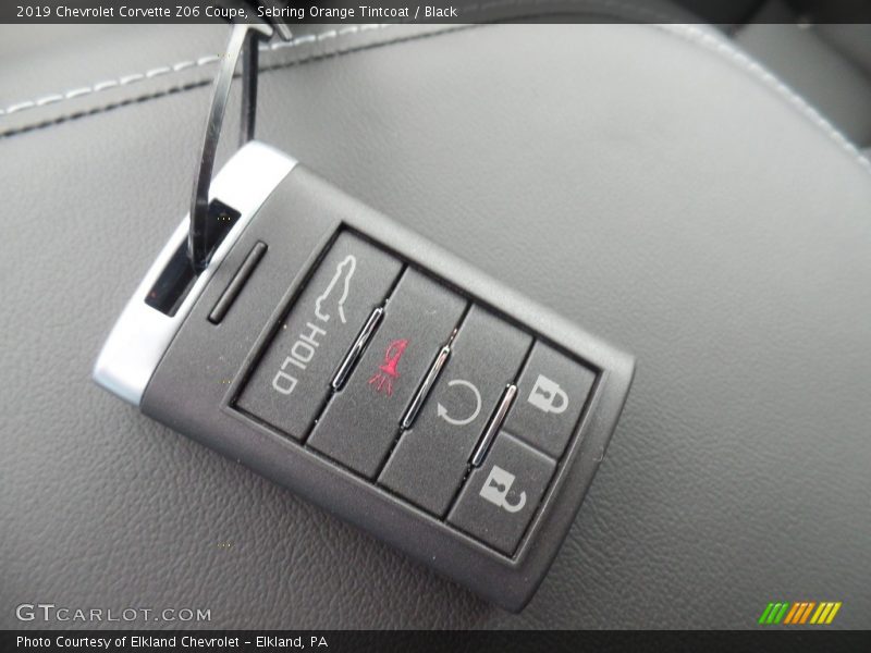 Keys of 2019 Corvette Z06 Coupe