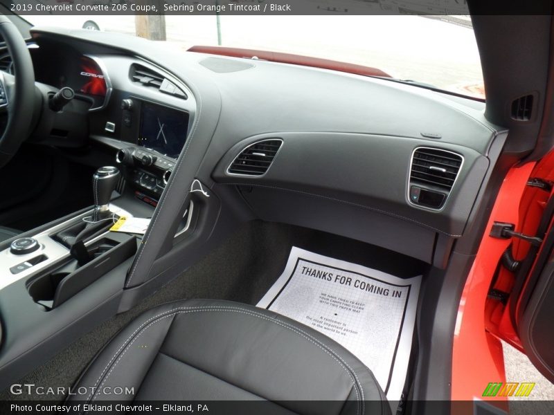 Dashboard of 2019 Corvette Z06 Coupe