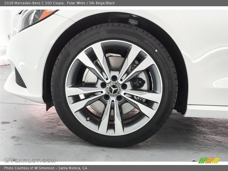Polar White / Silk Beige/Black 2018 Mercedes-Benz C 300 Coupe