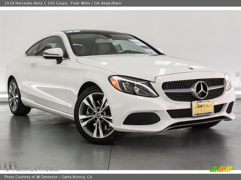 Polar White / Silk Beige/Black 2018 Mercedes-Benz C 300 Coupe