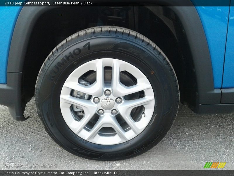 Laser Blue Pearl / Black 2018 Jeep Compass Sport