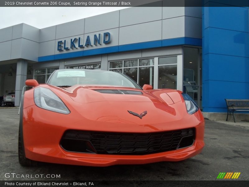 Sebring Orange Tintcoat / Black 2019 Chevrolet Corvette Z06 Coupe