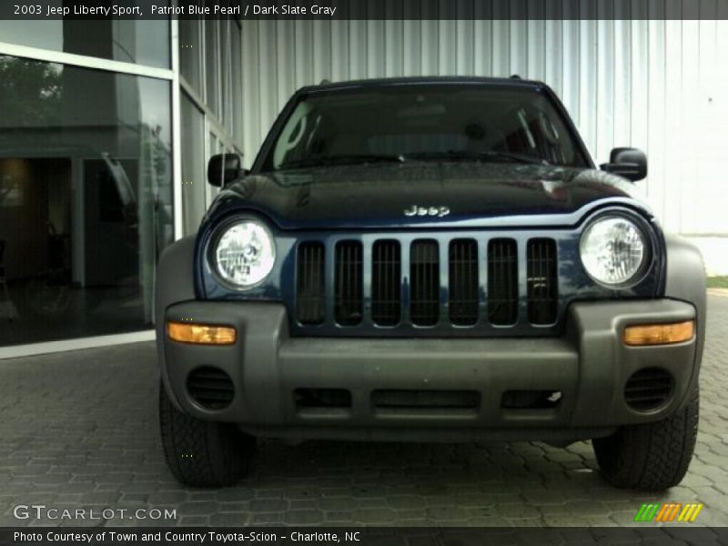 Patriot Blue Pearl / Dark Slate Gray 2003 Jeep Liberty Sport