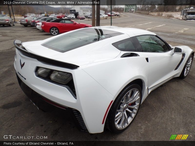 Arctic White / Adrenaline Red 2019 Chevrolet Corvette Z06 Coupe