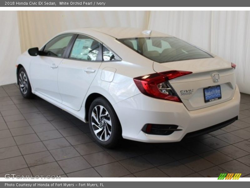 White Orchid Pearl / Ivory 2018 Honda Civic EX Sedan