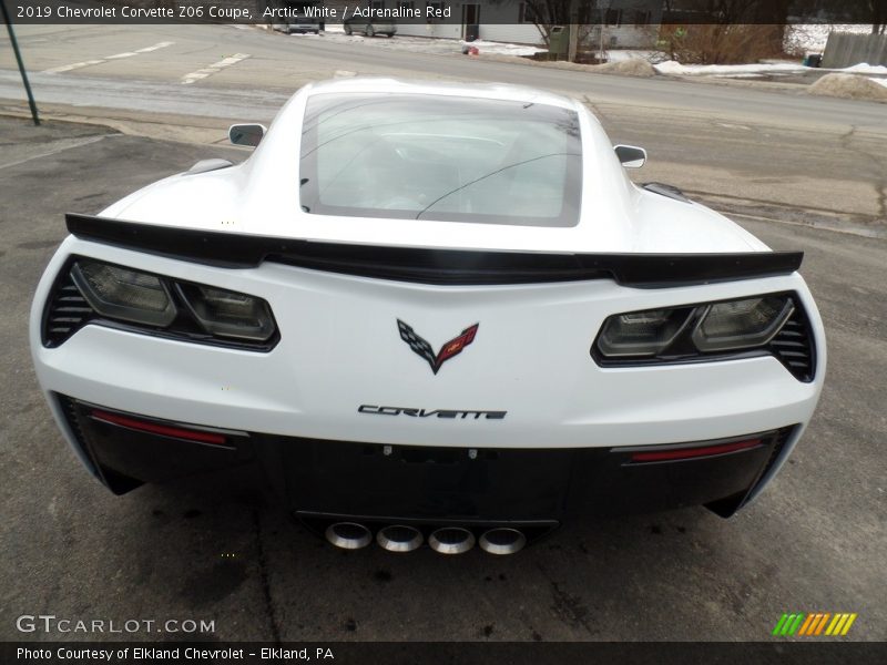 Arctic White / Adrenaline Red 2019 Chevrolet Corvette Z06 Coupe