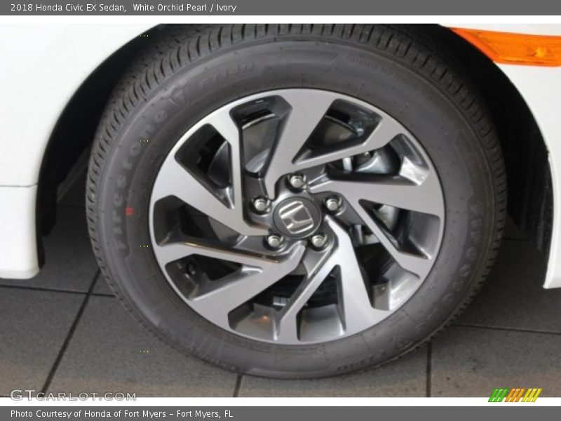 White Orchid Pearl / Ivory 2018 Honda Civic EX Sedan