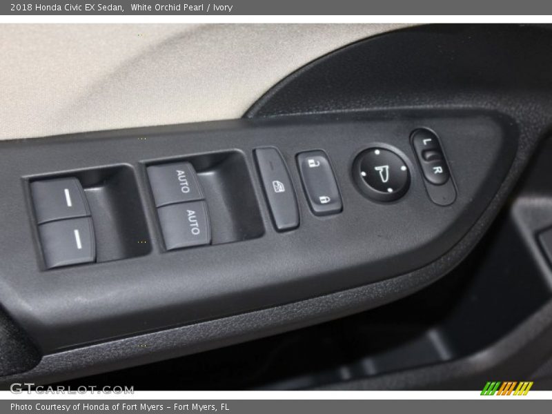 White Orchid Pearl / Ivory 2018 Honda Civic EX Sedan