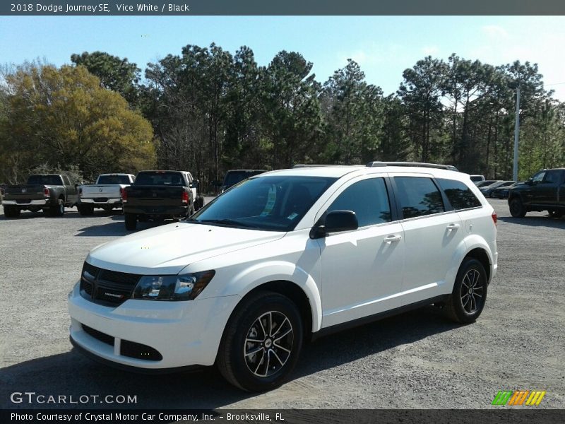 Vice White / Black 2018 Dodge Journey SE