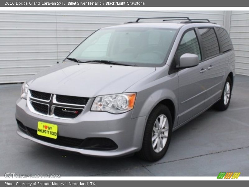 Billet Silver Metallic / Black/Light Graystone 2016 Dodge Grand Caravan SXT