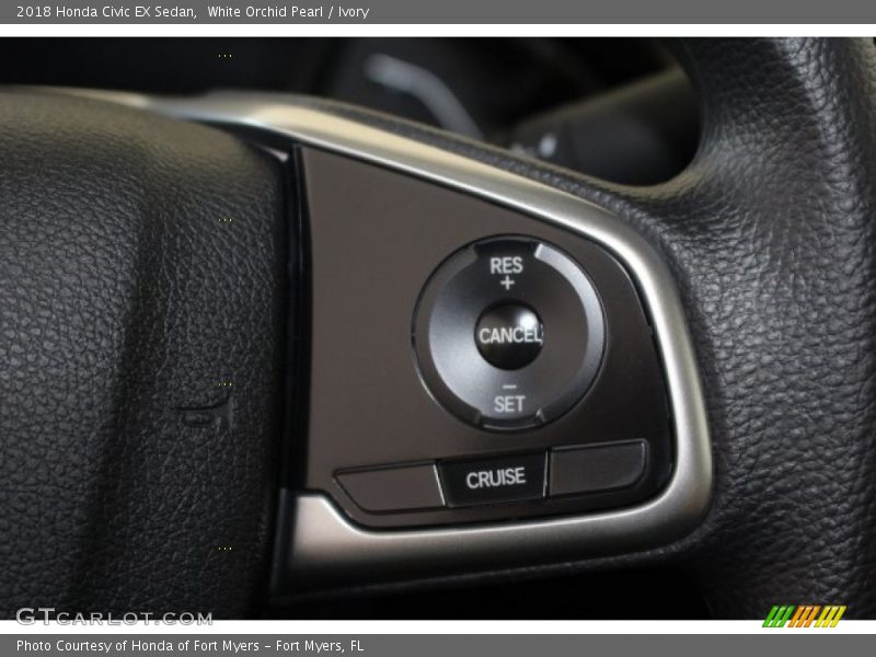 White Orchid Pearl / Ivory 2018 Honda Civic EX Sedan