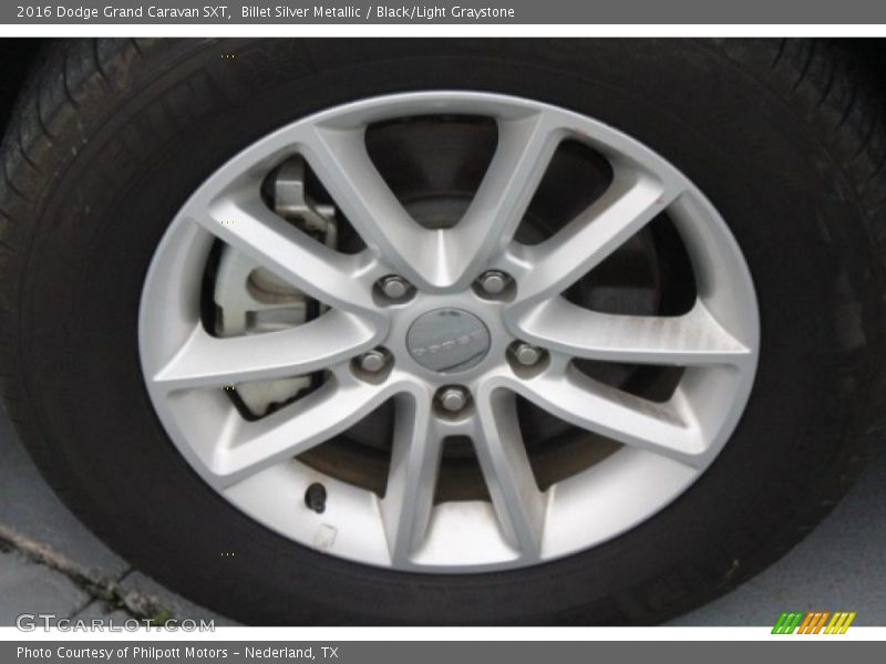 Billet Silver Metallic / Black/Light Graystone 2016 Dodge Grand Caravan SXT