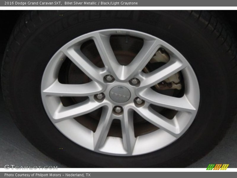 Billet Silver Metallic / Black/Light Graystone 2016 Dodge Grand Caravan SXT