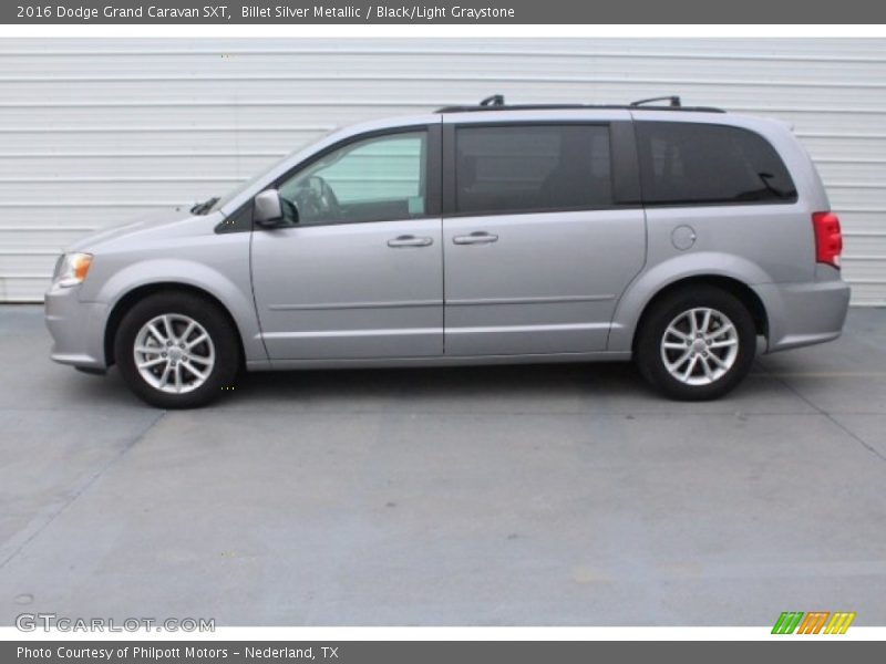 Billet Silver Metallic / Black/Light Graystone 2016 Dodge Grand Caravan SXT