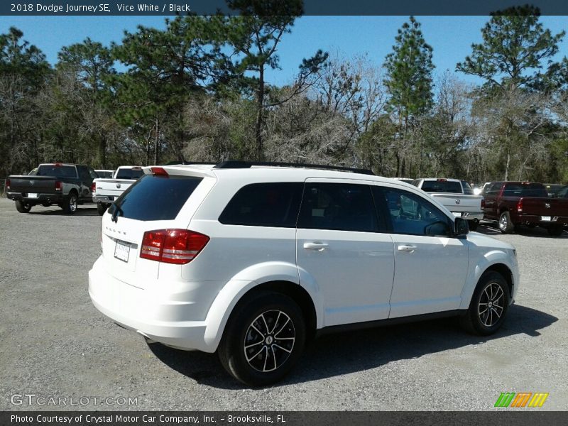 Vice White / Black 2018 Dodge Journey SE