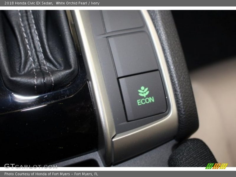 White Orchid Pearl / Ivory 2018 Honda Civic EX Sedan