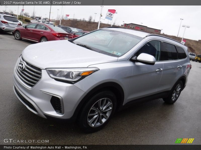 Circuit Silver / Gray 2017 Hyundai Santa Fe SE AWD