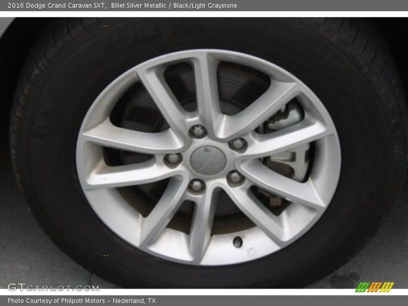 Billet Silver Metallic / Black/Light Graystone 2016 Dodge Grand Caravan SXT