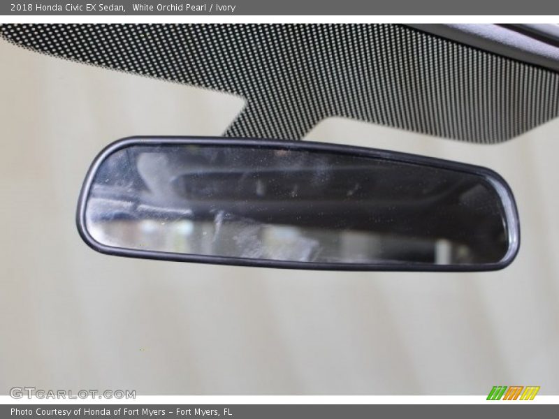 White Orchid Pearl / Ivory 2018 Honda Civic EX Sedan