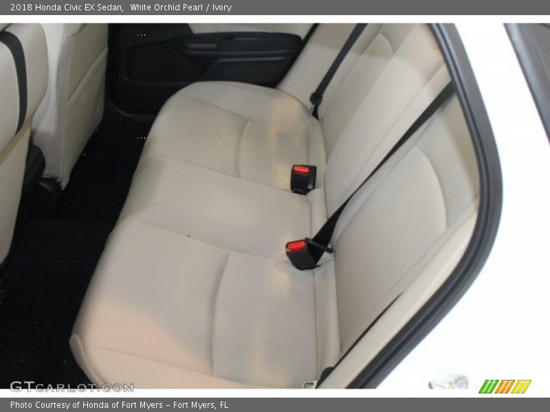 White Orchid Pearl / Ivory 2018 Honda Civic EX Sedan