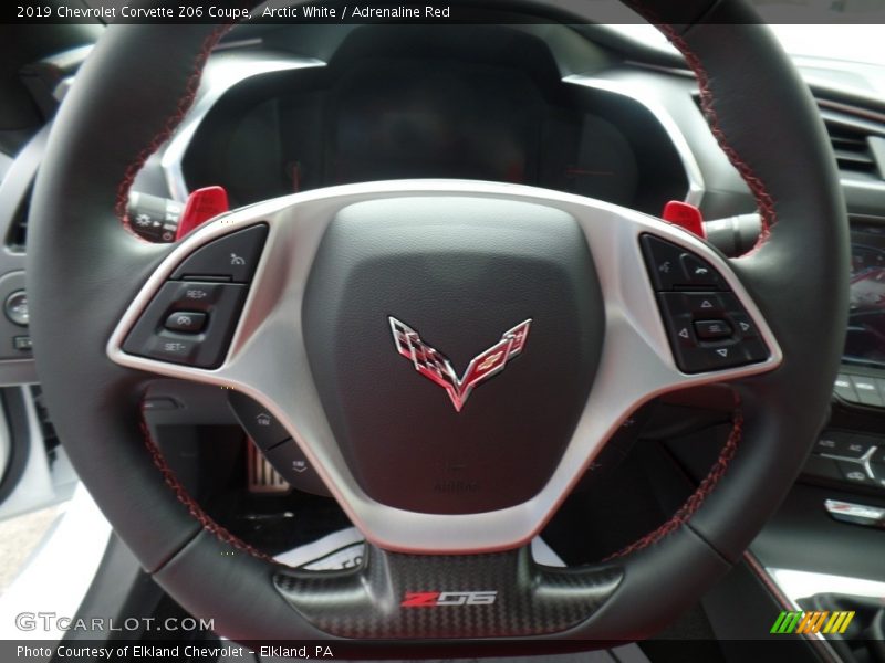 Arctic White / Adrenaline Red 2019 Chevrolet Corvette Z06 Coupe