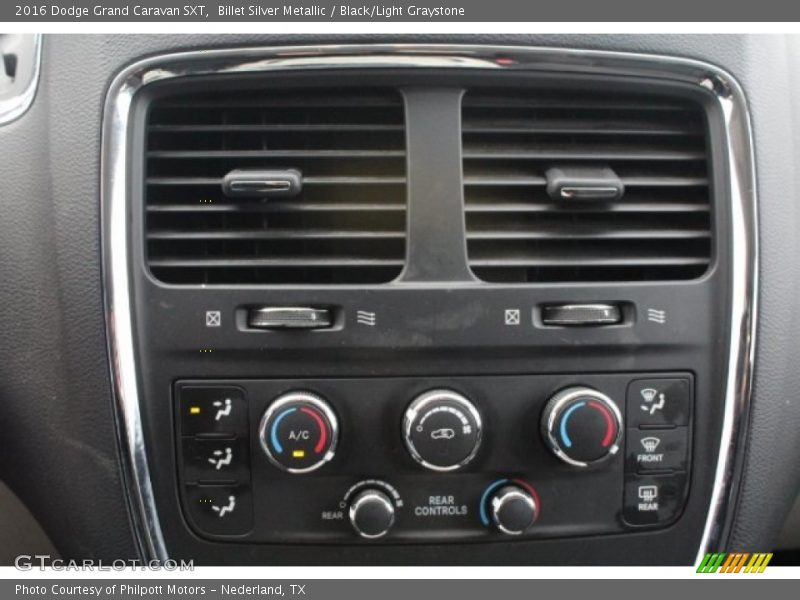 Billet Silver Metallic / Black/Light Graystone 2016 Dodge Grand Caravan SXT
