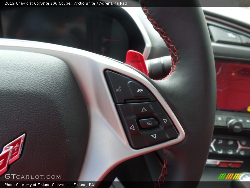 Arctic White / Adrenaline Red 2019 Chevrolet Corvette Z06 Coupe