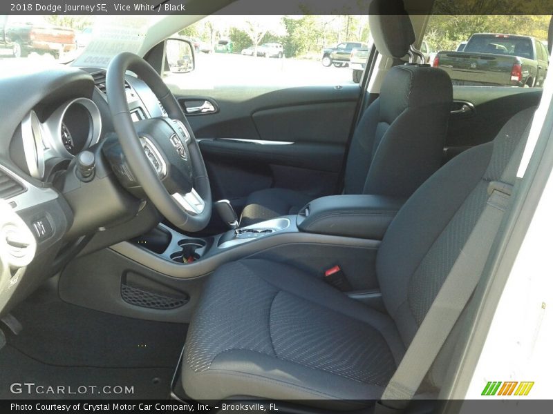 Vice White / Black 2018 Dodge Journey SE