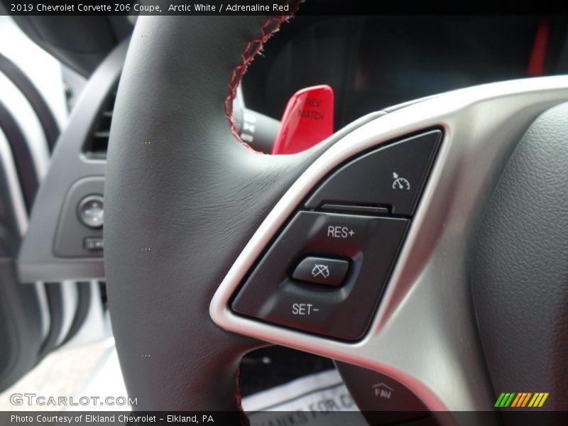 Arctic White / Adrenaline Red 2019 Chevrolet Corvette Z06 Coupe