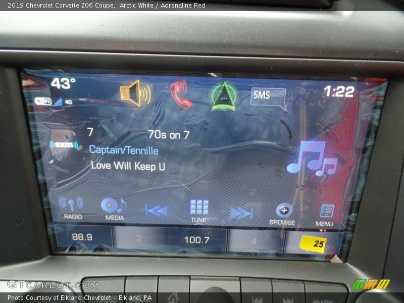 Arctic White / Adrenaline Red 2019 Chevrolet Corvette Z06 Coupe