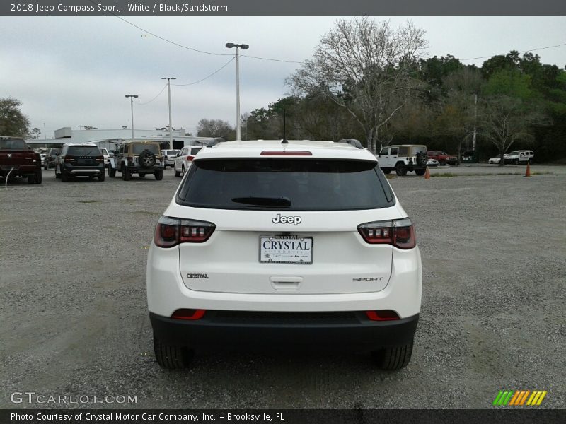 White / Black/Sandstorm 2018 Jeep Compass Sport
