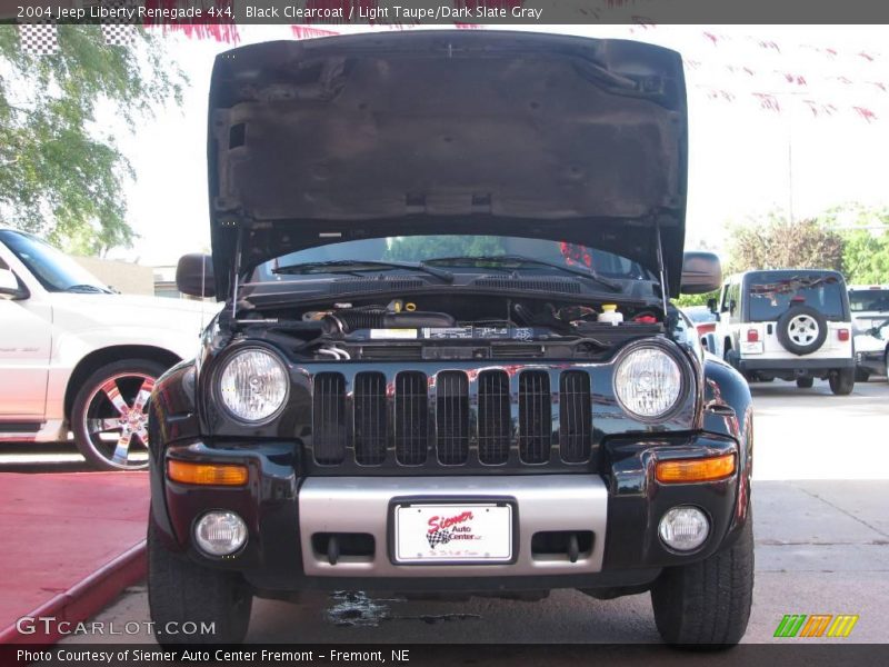 Black Clearcoat / Light Taupe/Dark Slate Gray 2004 Jeep Liberty Renegade 4x4