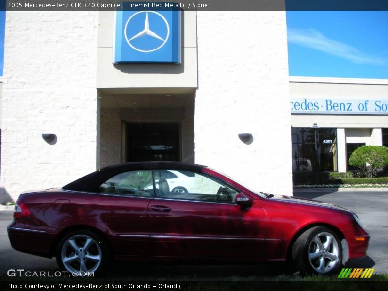 Firemist Red Metallic / Stone 2005 Mercedes-Benz CLK 320 Cabriolet