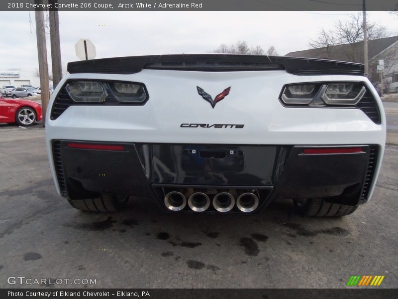 Exhaust of 2018 Corvette Z06 Coupe