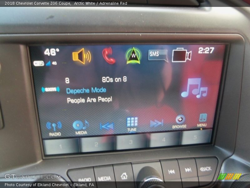 Arctic White / Adrenaline Red 2018 Chevrolet Corvette Z06 Coupe