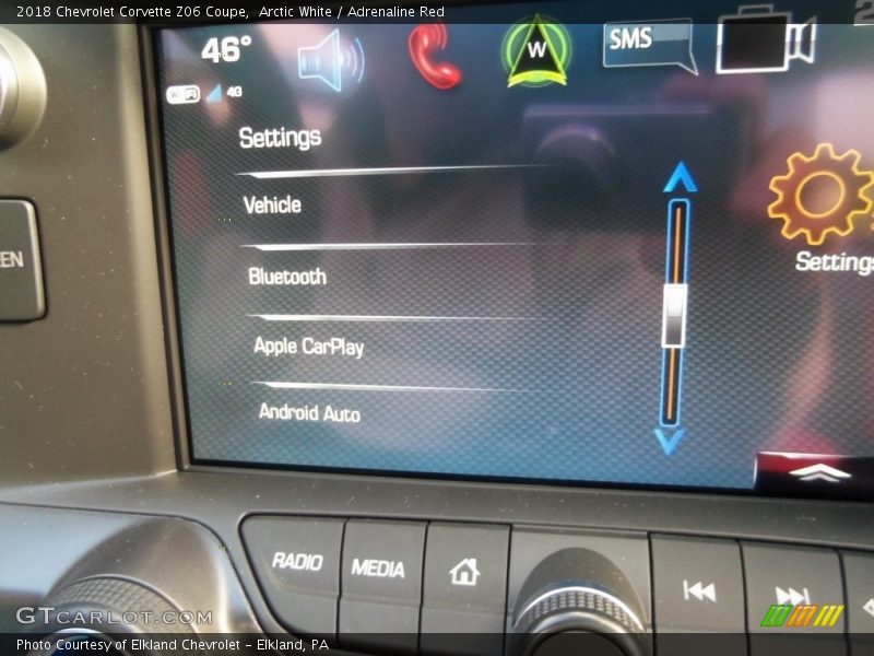 Arctic White / Adrenaline Red 2018 Chevrolet Corvette Z06 Coupe