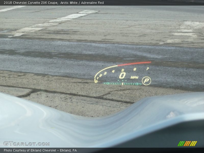 Arctic White / Adrenaline Red 2018 Chevrolet Corvette Z06 Coupe