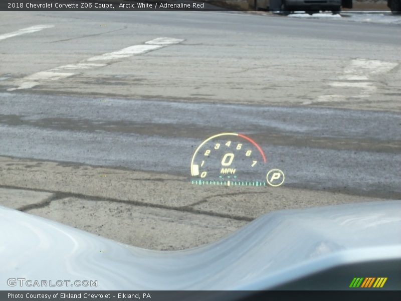 Arctic White / Adrenaline Red 2018 Chevrolet Corvette Z06 Coupe