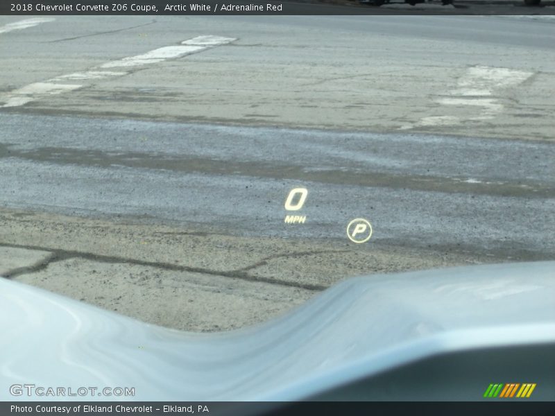 Arctic White / Adrenaline Red 2018 Chevrolet Corvette Z06 Coupe