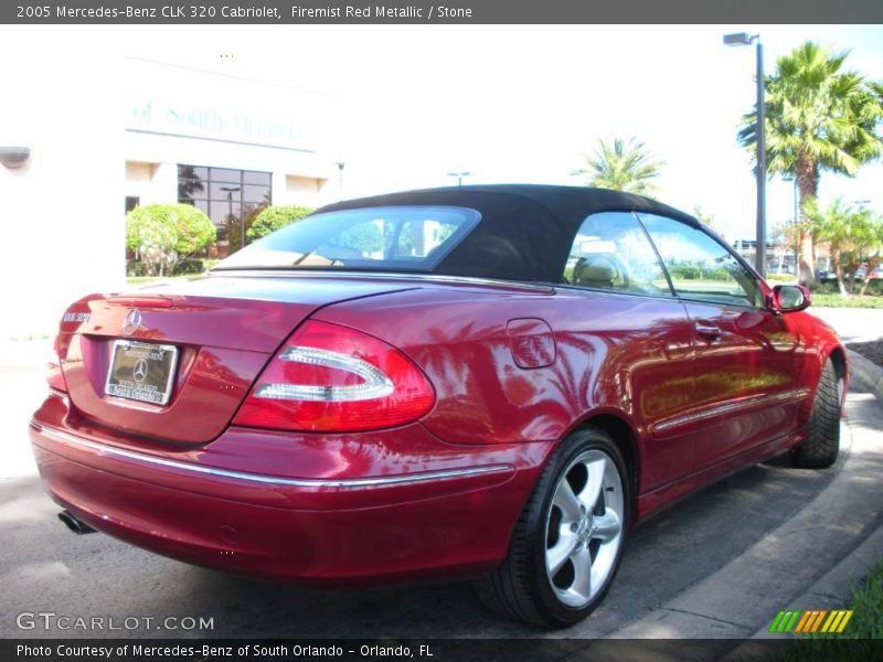 Firemist Red Metallic / Stone 2005 Mercedes-Benz CLK 320 Cabriolet