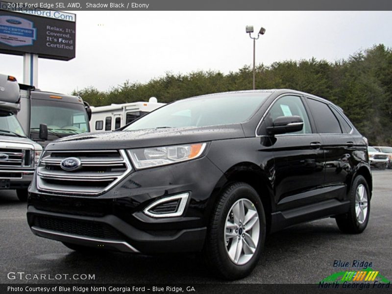 Shadow Black / Ebony 2018 Ford Edge SEL AWD