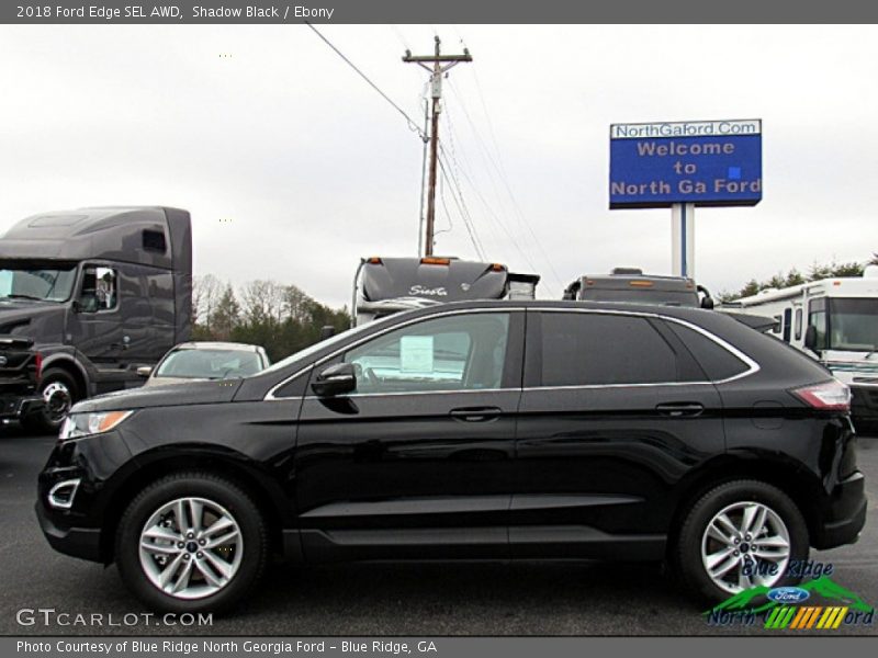 Shadow Black / Ebony 2018 Ford Edge SEL AWD