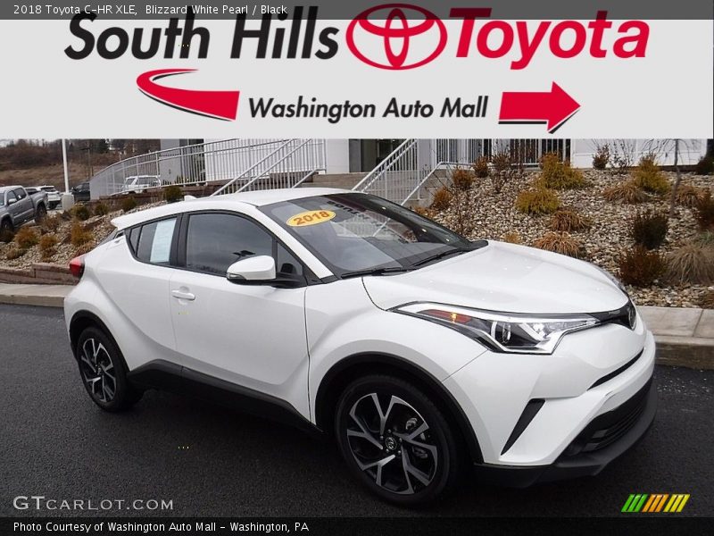 Blizzard White Pearl / Black 2018 Toyota C-HR XLE