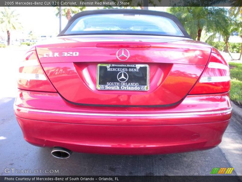 Firemist Red Metallic / Stone 2005 Mercedes-Benz CLK 320 Cabriolet