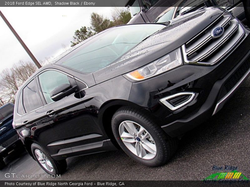 Shadow Black / Ebony 2018 Ford Edge SEL AWD