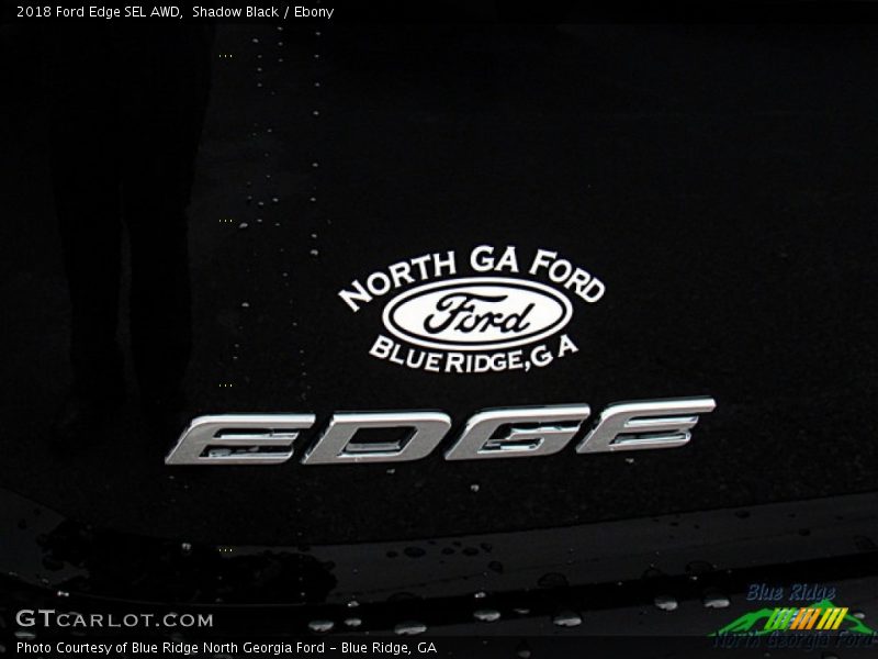 Shadow Black / Ebony 2018 Ford Edge SEL AWD